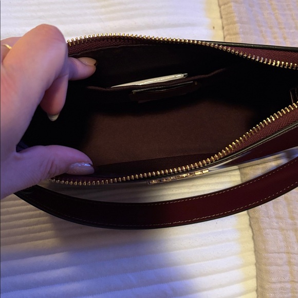 Coach Deep Burgundy Glossy Shoulder Bag - Picture 4 of 4